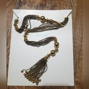 Stella And Dot Necklace Boho Gold Tones NIB